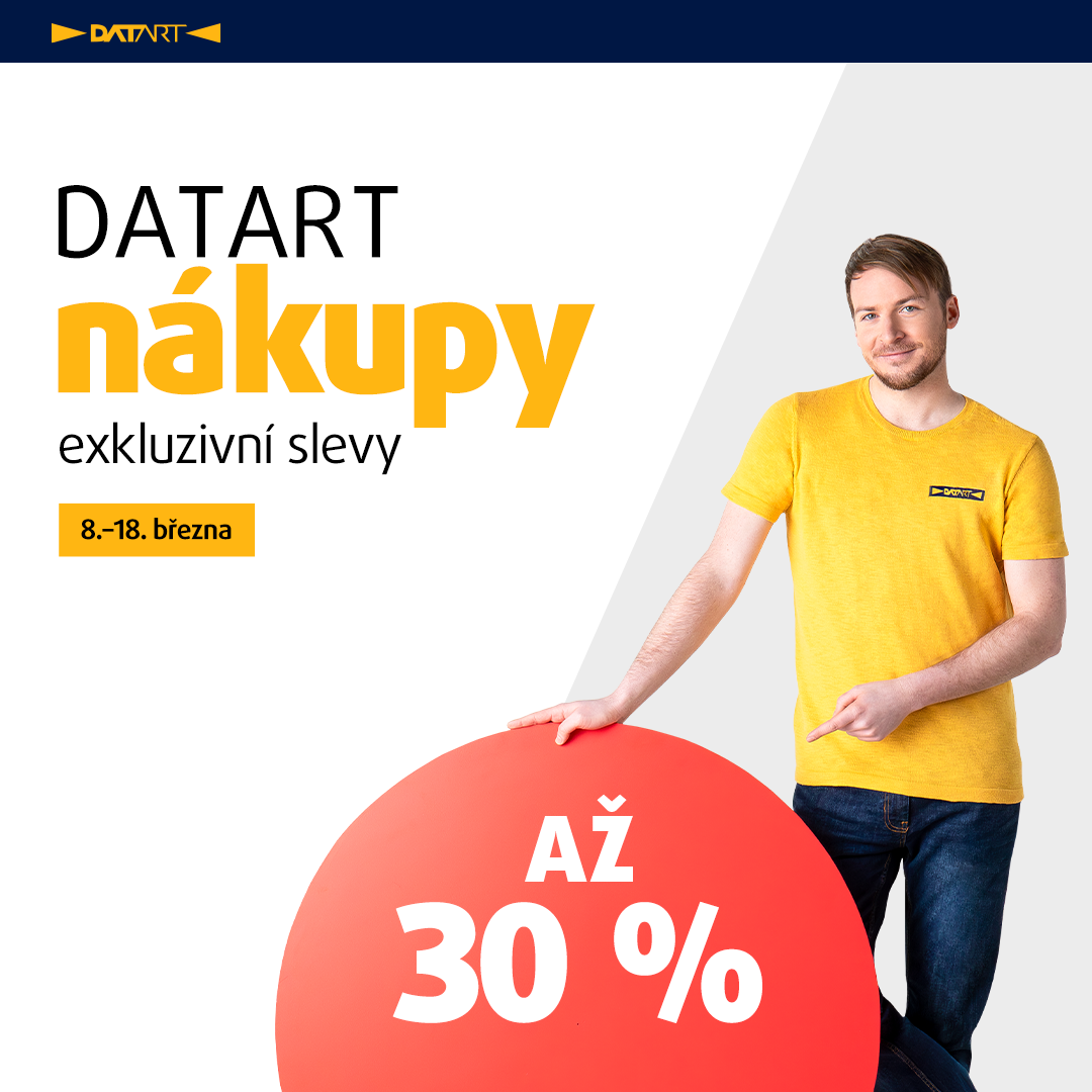 DATART nákupy a slevy až 30 %!