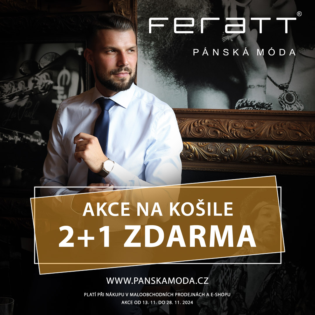 2+1 košile ZDARMA