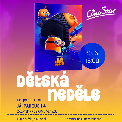 Dětská neděle v multikině CineStar